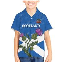 Personalised Scotland Darts Family Matching Mermaid Dress and Hawaiian Shirt Scottish Thistle - Flag Style - Wonder Print Shop