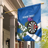 Personalised Scotland Darts Garden Flag Scottish Thistle - Flag Style - Wonder Print Shop