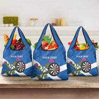 Personalised Scotland Darts Grocery Bag Scottish Thistle - Flag Style