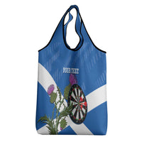 Personalised Scotland Darts Grocery Bag Scottish Thistle - Flag Style