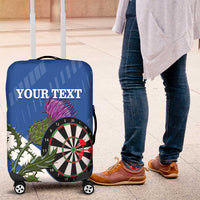 Personalised Scotland Darts Luggage Cover Scottish Thistle - Flag Style - Wonder Print Shop