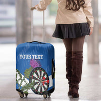 Personalised Scotland Darts Luggage Cover Scottish Thistle - Flag Style - Wonder Print Shop