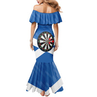 Personalised Scotland Darts Mermaid Dress Scottish Thistle - Flag Style - Wonder Print Shop