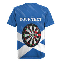 Personalised Scotland Darts Rugby Jersey Scottish Thistle - Flag Style - Wonder Print Shop