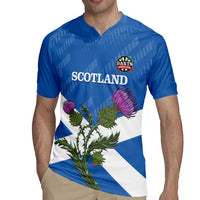 Personalised Scotland Darts Rugby Jersey Scottish Thistle - Flag Style - Wonder Print Shop