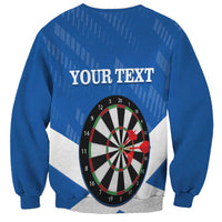 Personalised Scotland Darts Sweatshirt Scottish Thistle - Flag Style - Wonder Print Shop
