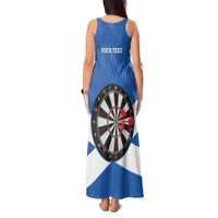 Personalised Scotland Darts Tank Maxi Dress Scottish Thistle - Flag Style - Wonder Print Shop