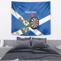 Personalised Scotland Darts Tapestry Scottish Thistle - Flag Style - Wonder Print Shop
