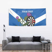 Personalised Scotland Darts Tapestry Scottish Thistle - Flag Style - Wonder Print Shop