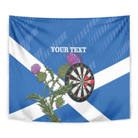 Personalised Scotland Darts Tapestry Scottish Thistle - Flag Style - Wonder Print Shop