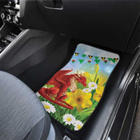 Wales Saint David's Day Car Mats Dydd Gwyl Dewi Hapus Dragon Daffodil - Wonder Print Shop
