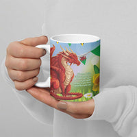 Wales Saint David's Day Ceramic Mug Dydd Gwyl Dewi Hapus Dragon Daffodil - Wonder Print Shop