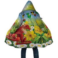 Wales Saint David's Day Cloak Dydd Gwyl Dewi Hapus Dragon Daffodil - Wonder Print Shop