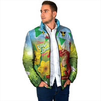 Wales Saint David's Day Padded Jacket Dydd Gwyl Dewi Hapus Dragon Daffodil - Wonder Print Shop