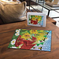 Wales Saint David's Day Puzzle Dydd Gwyl Dewi Hapus Dragon Daffodil - Wonder Print Shop
