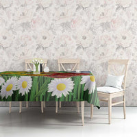 Wales Saint David's Day Tablecloth Dydd Gwyl Dewi Hapus Dragon Daffodil - Wonder Print Shop