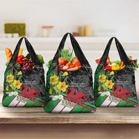 Wales Saint David's Day Grocery Bag Cymru Am Byth Welsh Dragon - Wonder Print Shop