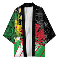 Wales Saint David's Day Kimono Cymru Am Byth Welsh Dragon - Wonder Print Shop