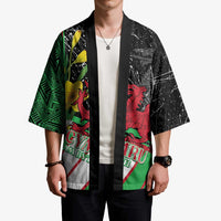 Wales Saint David's Day Kimono Cymru Am Byth Welsh Dragon - Wonder Print Shop