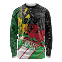 Wales Saint David's Day Long Sleeve Shirt Cymru Am Byth Welsh Dragon - Wonder Print Shop