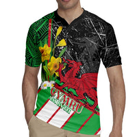 Wales Saint David's Day Rugby Jersey Cymru Am Byth Welsh Dragon - Wonder Print Shop