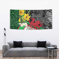 Wales Saint David's Day Tapestry Cymru Am Byth Welsh Dragon - Wonder Print Shop