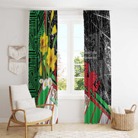 Wales Saint David's Day Window Curtain Cymru Am Byth Welsh Dragon - Wonder Print Shop