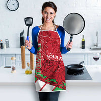 Wales Football Custom Apron 2026 Come On Cymru Grunge Style - Wonder Print Shop