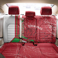 Wales Football Custom Back Car Seat Cover 2026 Come On Cymru Grunge Style - Wonder Print Shop