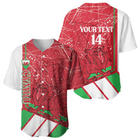 Wales Football Custom Baseball Jersey 2026 Come On Cymru Grunge Style - Wonder Print Shop