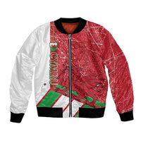 Wales Football Custom Bomber Jacket 2026 Come On Cymru Grunge Style - Wonder Print Shop