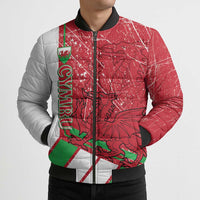 Wales Football Custom Bomber Puffer Jacket 2026 Come On Cymru Grunge Style - Wonder Print Shop