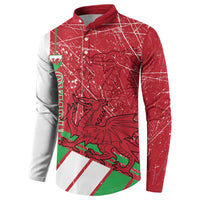 Wales Football Custom Button Sweatshirt 2026 Come On Cymru Grunge Style - Wonder Print Shop