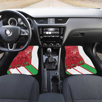 Wales Football Custom Car Mats 2026 Come On Cymru Grunge Style - Wonder Print Shop