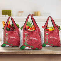 Wales Football Custom Grocery Bag 2026 Come On Cymru Grunge Style - Wonder Print Shop