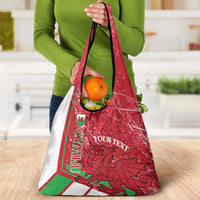 Wales Football Custom Grocery Bag 2026 Come On Cymru Grunge Style - Wonder Print Shop