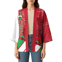 Wales Football Custom Kimono 2026 Come On Cymru Grunge Style - Wonder Print Shop