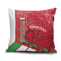Wales Football Custom Pillow Cover 2026 Come On Cymru Grunge Style - Wonder Print Shop