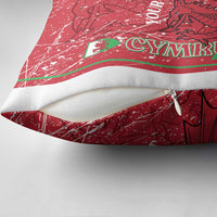 Wales Football Custom Pillow Cover 2026 Come On Cymru Grunge Style - Wonder Print Shop