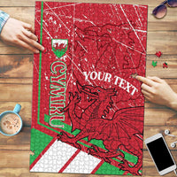 Wales Football Custom Puzzle 2026 Come On Cymru Grunge Style - Wonder Print Shop