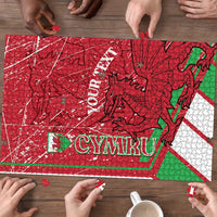 Wales Football Custom Puzzle 2026 Come On Cymru Grunge Style - Wonder Print Shop