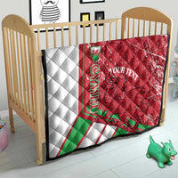 Wales Football Custom Quilt 2026 Come On Cymru Grunge Style - Wonder Print Shop