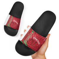 Wales Football Custom Slide Sandals 2026 Come On Cymru Grunge Style - Wonder Print Shop
