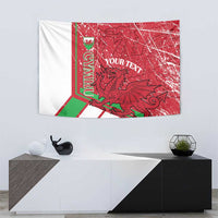 Wales Football Custom Tapestry 2026 Come On Cymru Grunge Style - Wonder Print Shop
