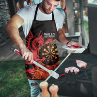 Wales Darts Apron Cymru Dragon Gem Ymlaen Flaming Vibes - Wonder Print Shop