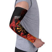 Wales Darts Arm Sleeves Cymru Dragon Gem Ymlaen Flaming Vibes - Wonder Print Shop