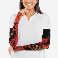 Wales Darts Arm Sleeves Cymru Dragon Gem Ymlaen Flaming Vibes - Wonder Print Shop