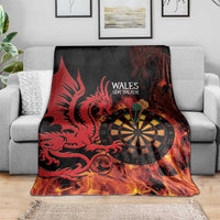 Wales Darts Blanket Cymru Dragon Gem Ymlaen Flaming Vibes - Wonder Print Shop