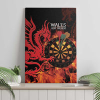 Wales Darts Canvas Wall Art Cymru Dragon Gem Ymlaen Flaming Vibes - Wonder Print Shop