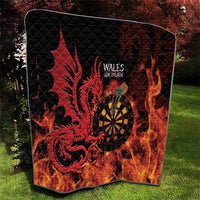 Wales Darts Quilt Cymru Dragon Gem Ymlaen Flaming Vibes - Wonder Print Shop